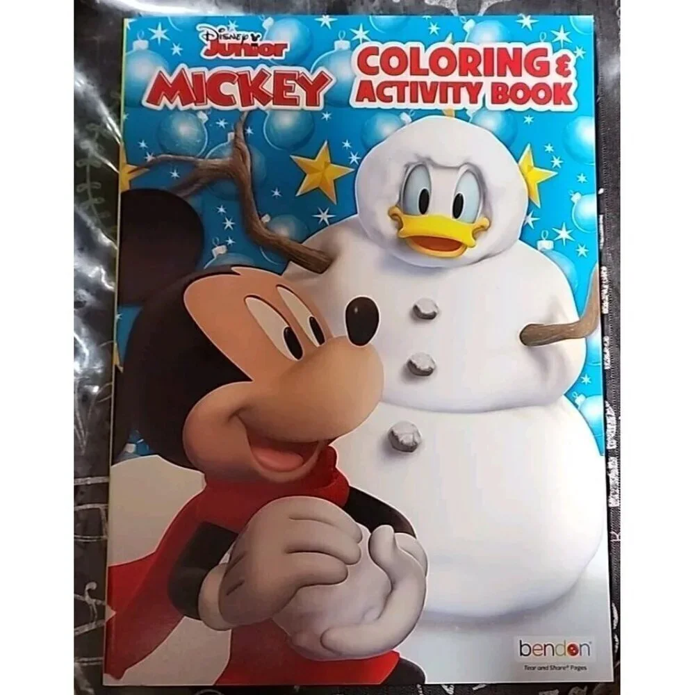 New Disney Junior Mickey Coloring & Activity Book Holiday Christmas 128 Pages